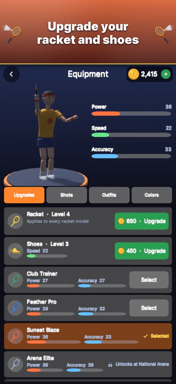 Badminton Arena screenshot 5